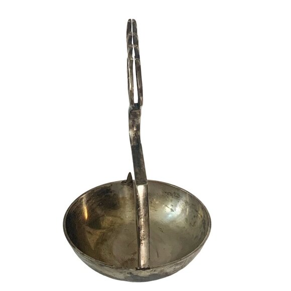 Vintage MCM REINDEER Metal Buck Handle Trinket Bowl Candy Nut Dish Lot of Patina - Picture 3 of 9